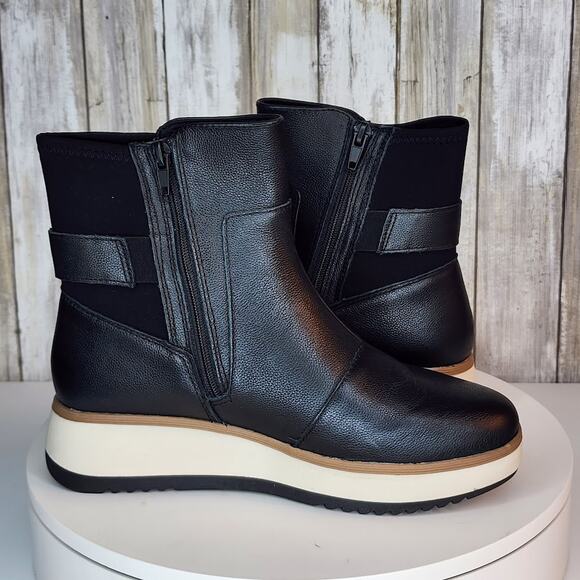 Clarks Women’s Zylah Rose Ankle Boots – Comfort Flatform Leather - Size 7 - Picture 6 of 10